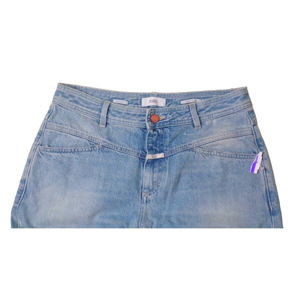 🆕 CLOSED Flared-X Wide Leg High Rise Denim Jeans 31 - Picture 12 of 13